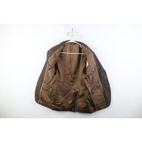 Vintage 60s Streetwear Mens 36R Rainbow Fleck Wool Tweed Suit Blazer Jacket USA - Picture 10 of 16